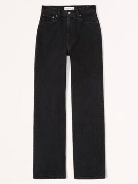Abercrombie & Fitch Black Straight Leg Jeans (curvy love)